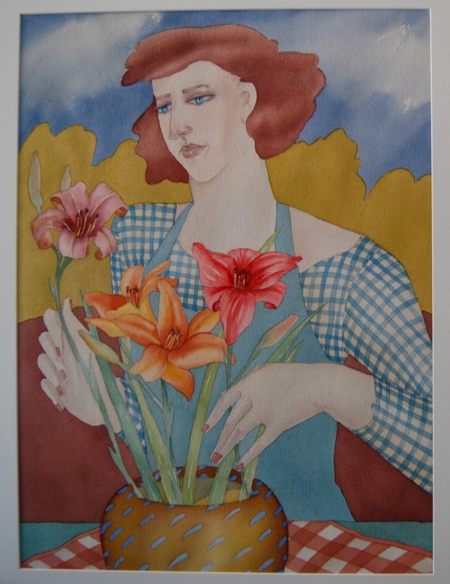 Arranging Lilies 1983-1a