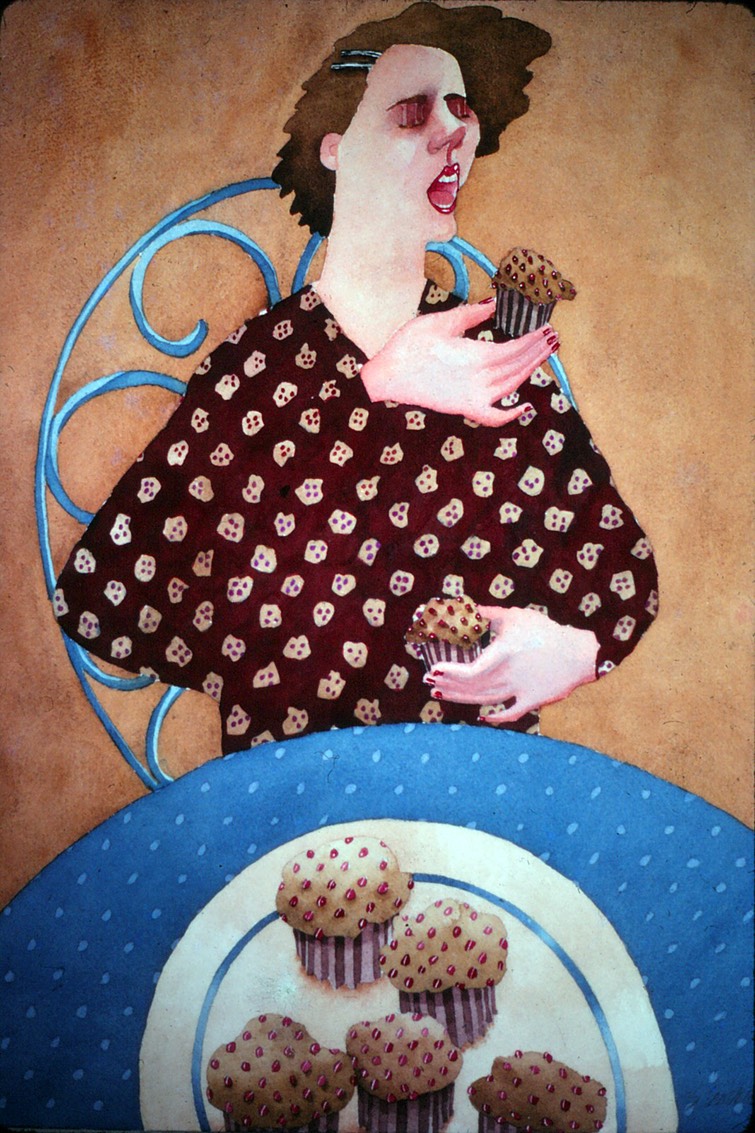 Eating Cakes 1980  Sold 1984