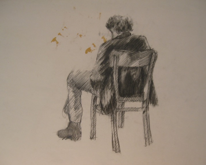 Man on Wooden Chair1a