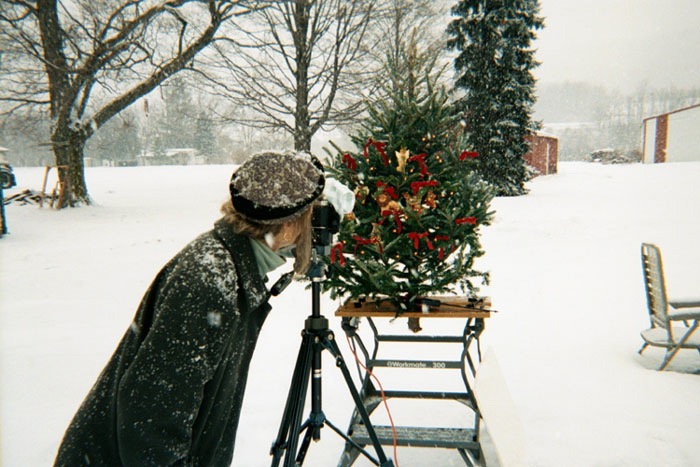 Suzie setting up a Shot