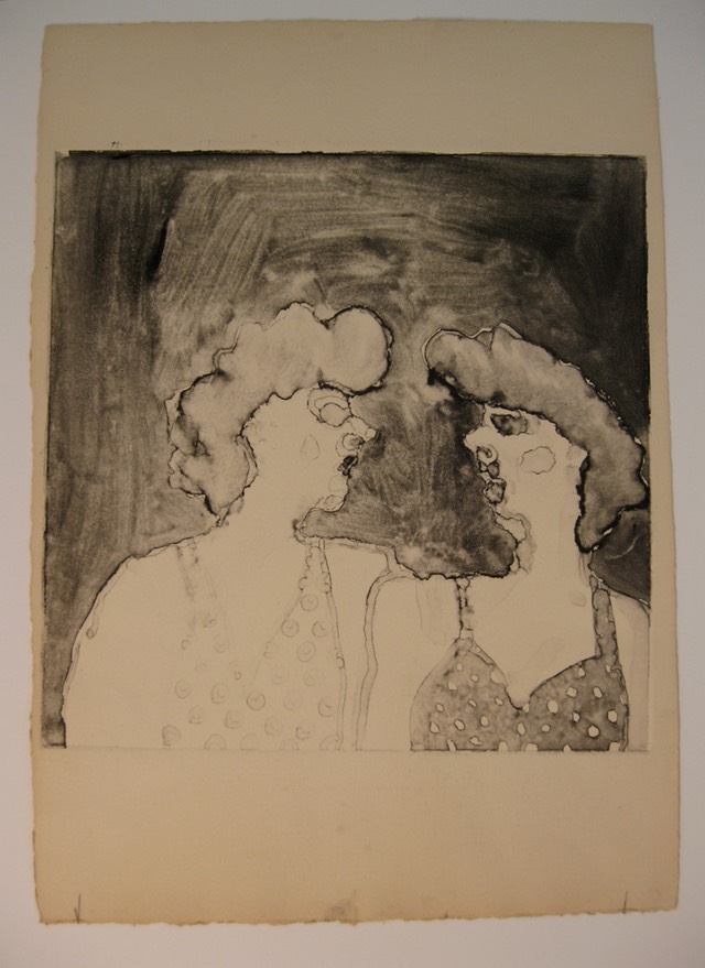 Two Women in Spotted Dresses1a