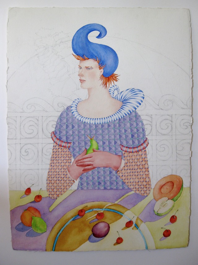Woman with Songbird1a